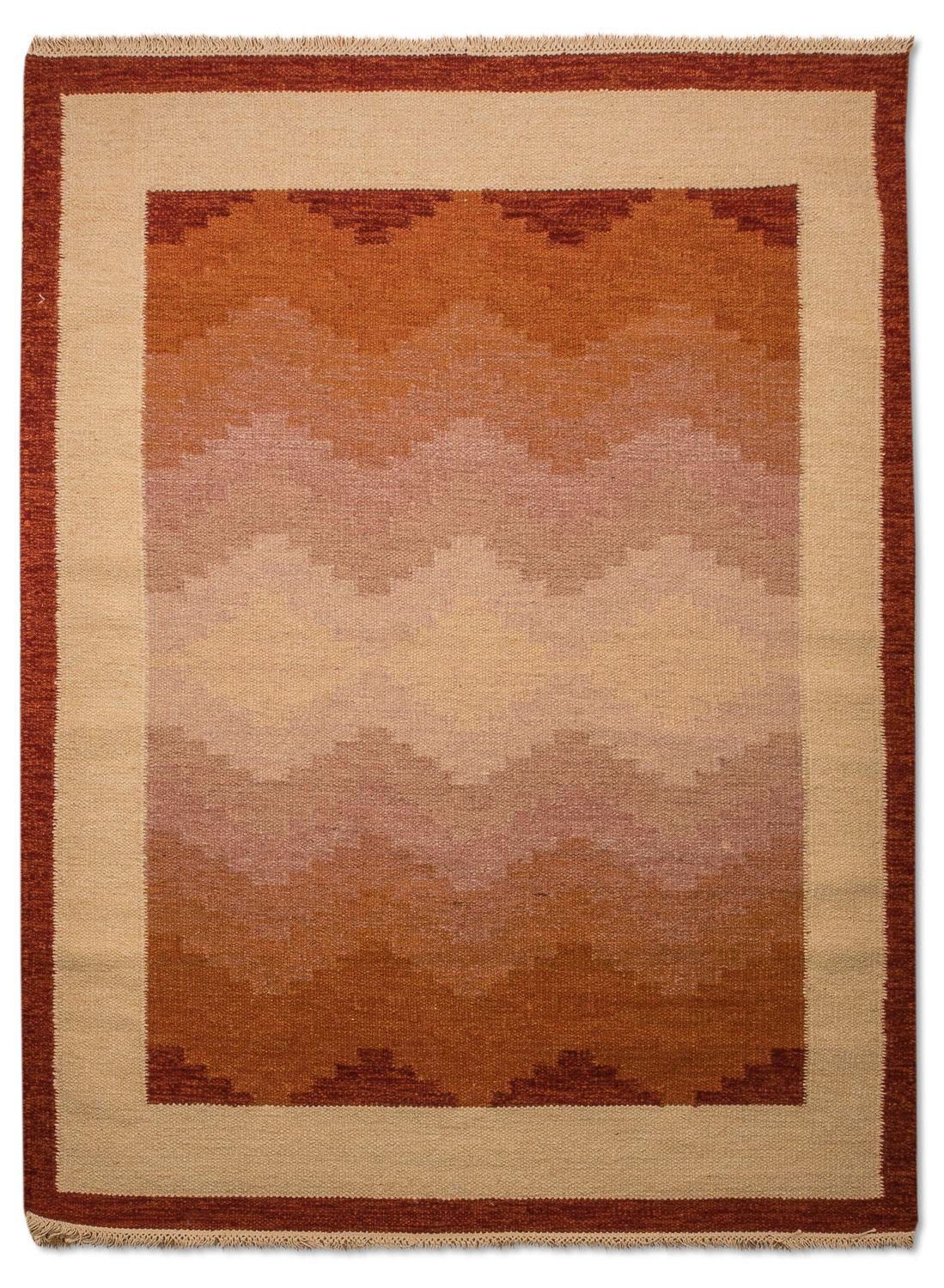 Kelim-tæppe - Trendy - 200 x 140 cm - orange