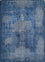Uldtæppe - 180 x 120 cm - blå