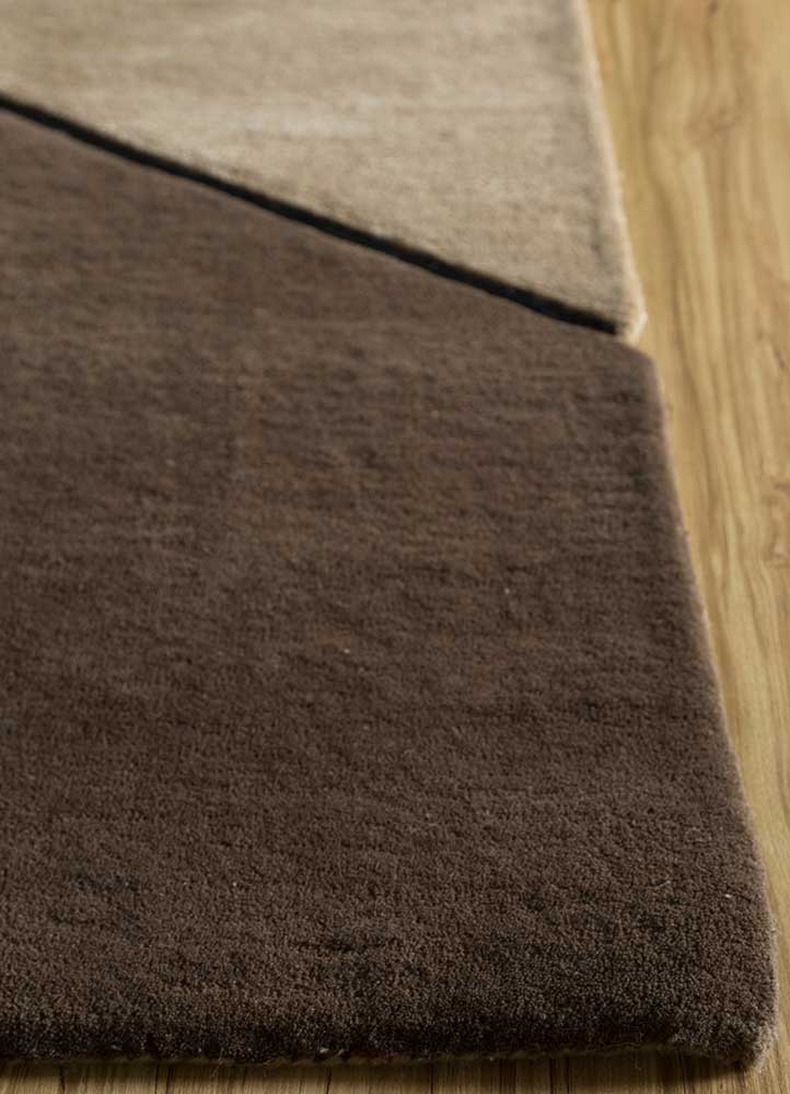 Uldtæppe særlig form  - 240 x 170 cm - beige