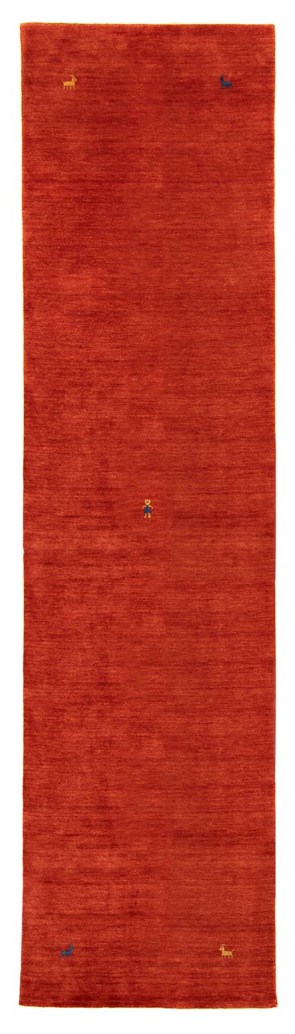 Løber Gabbeh-tæppe - Softy - 200 x 80 cm - rød