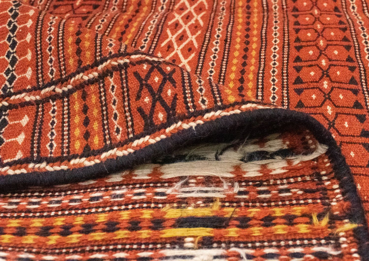 Kelim-tæppe - orientalsk - 242 x 166 cm - brun