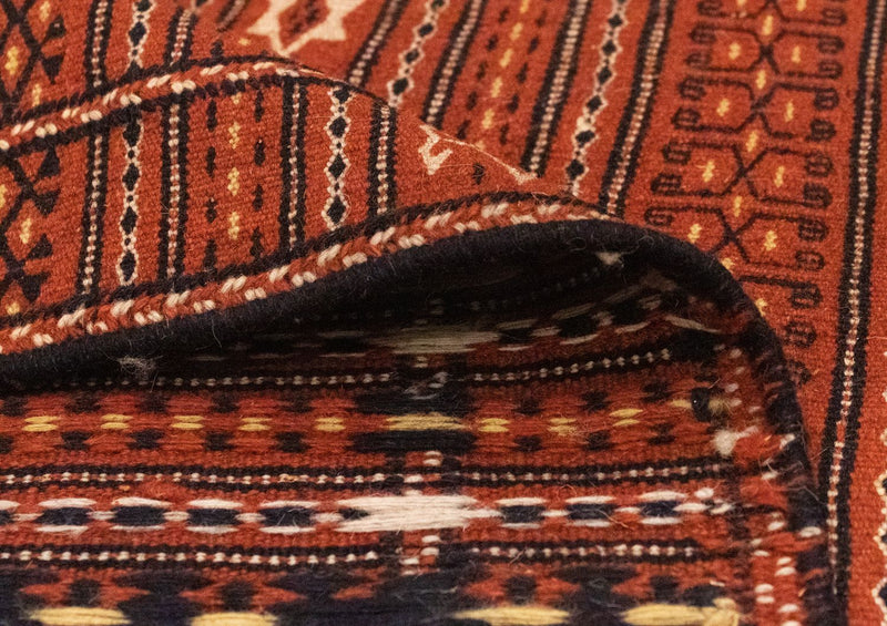 Kelim-tæppe - orientalsk - 305 x 198 cm - orange