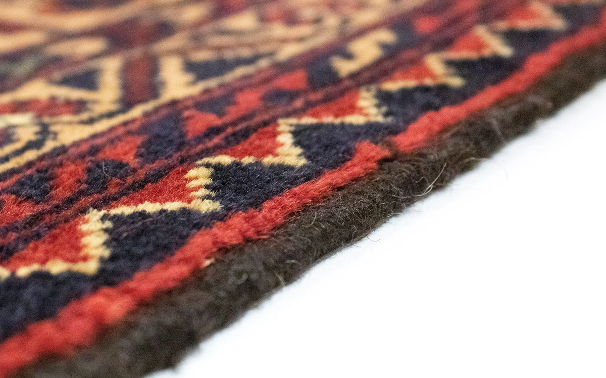 Afghansk tæppe - 288 x 198 cm - rød