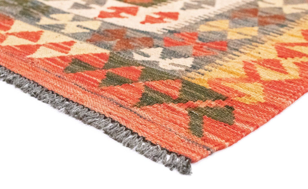 Kelim-tæppe - orientalsk - 205 x 150 cm - orange