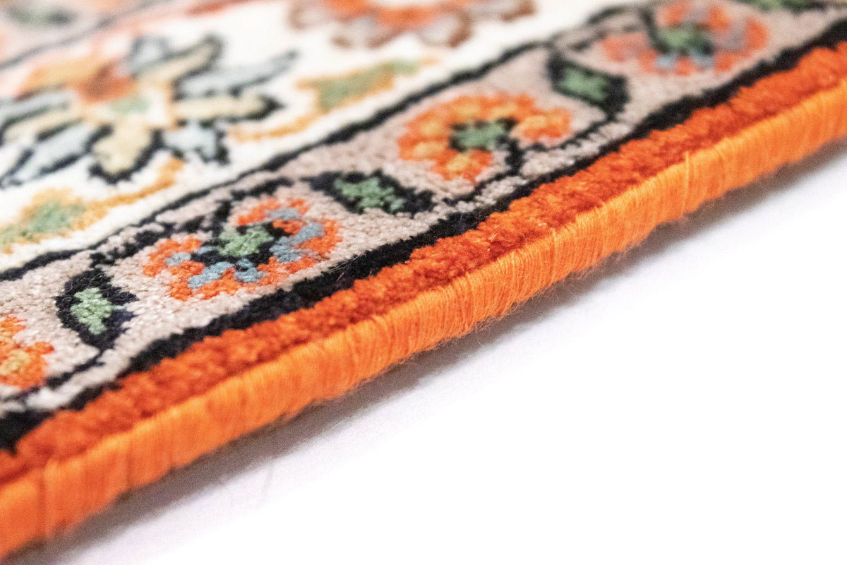 Løber Silketæppe - Kashmir Silk - 177 x 61 cm - orange