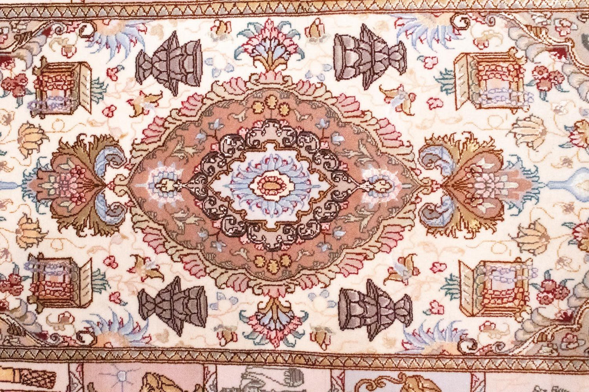 Persisk tæppe - Tabriz - Royal - 134 x 75 cm - beige
