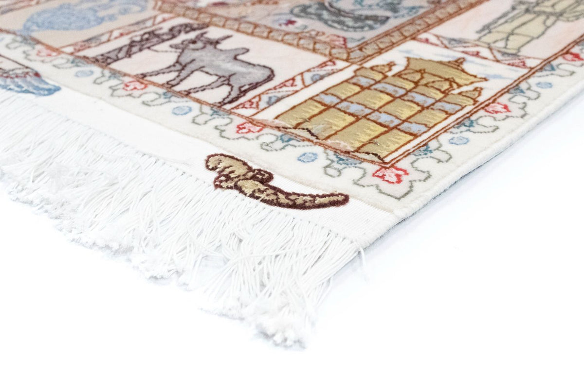 Persisk tæppe - Tabriz - Royal - 134 x 75 cm - beige