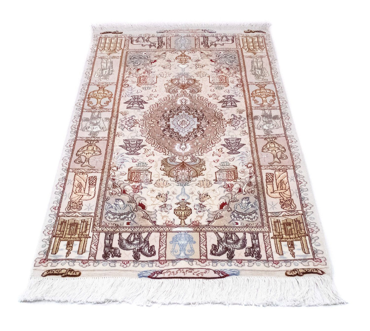 Persisk tæppe - Tabriz - Royal - 134 x 75 cm - beige