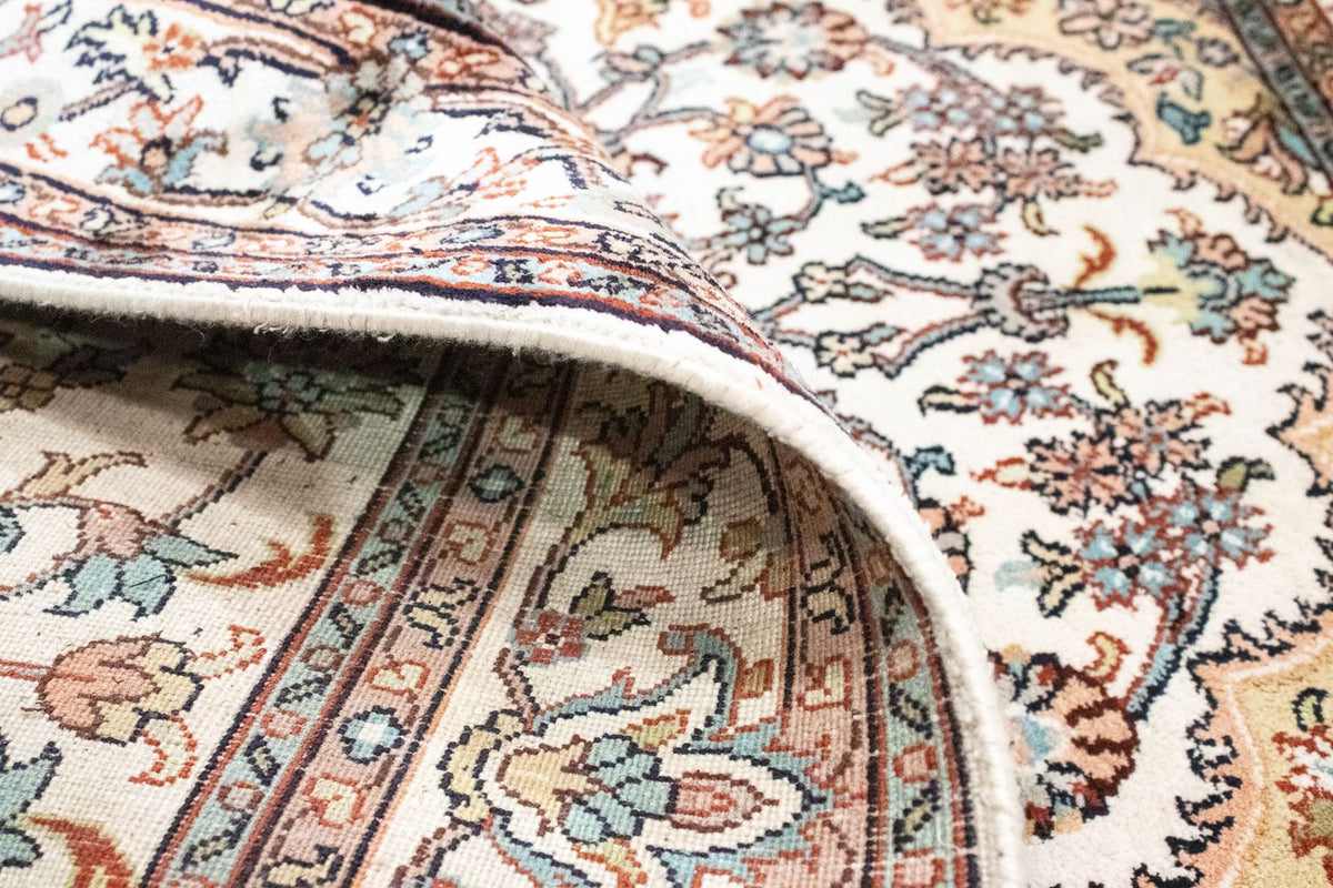 Silketæppe - Kashmir Silk - 125 x 80 cm - beige
