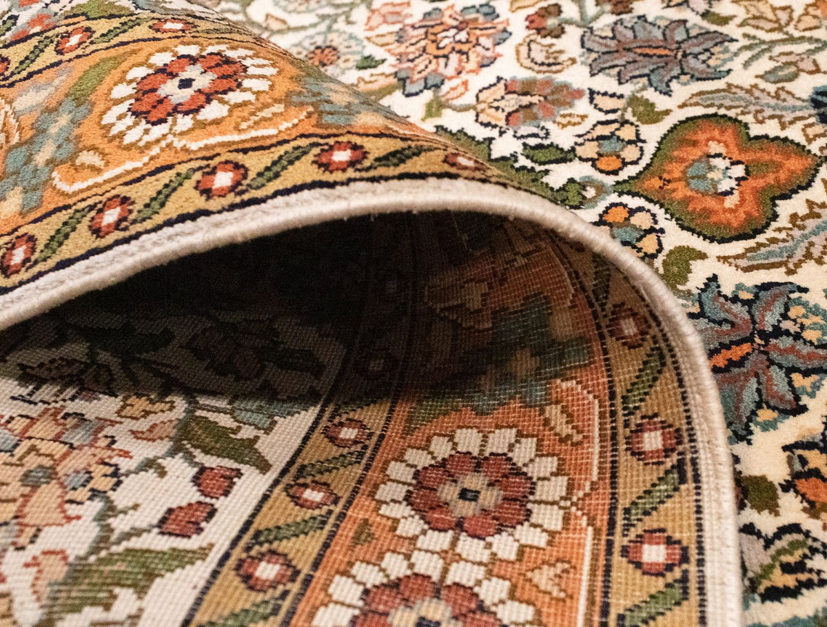 Silketæppe - Kashmir Silk - 120 x 80 cm - beige
