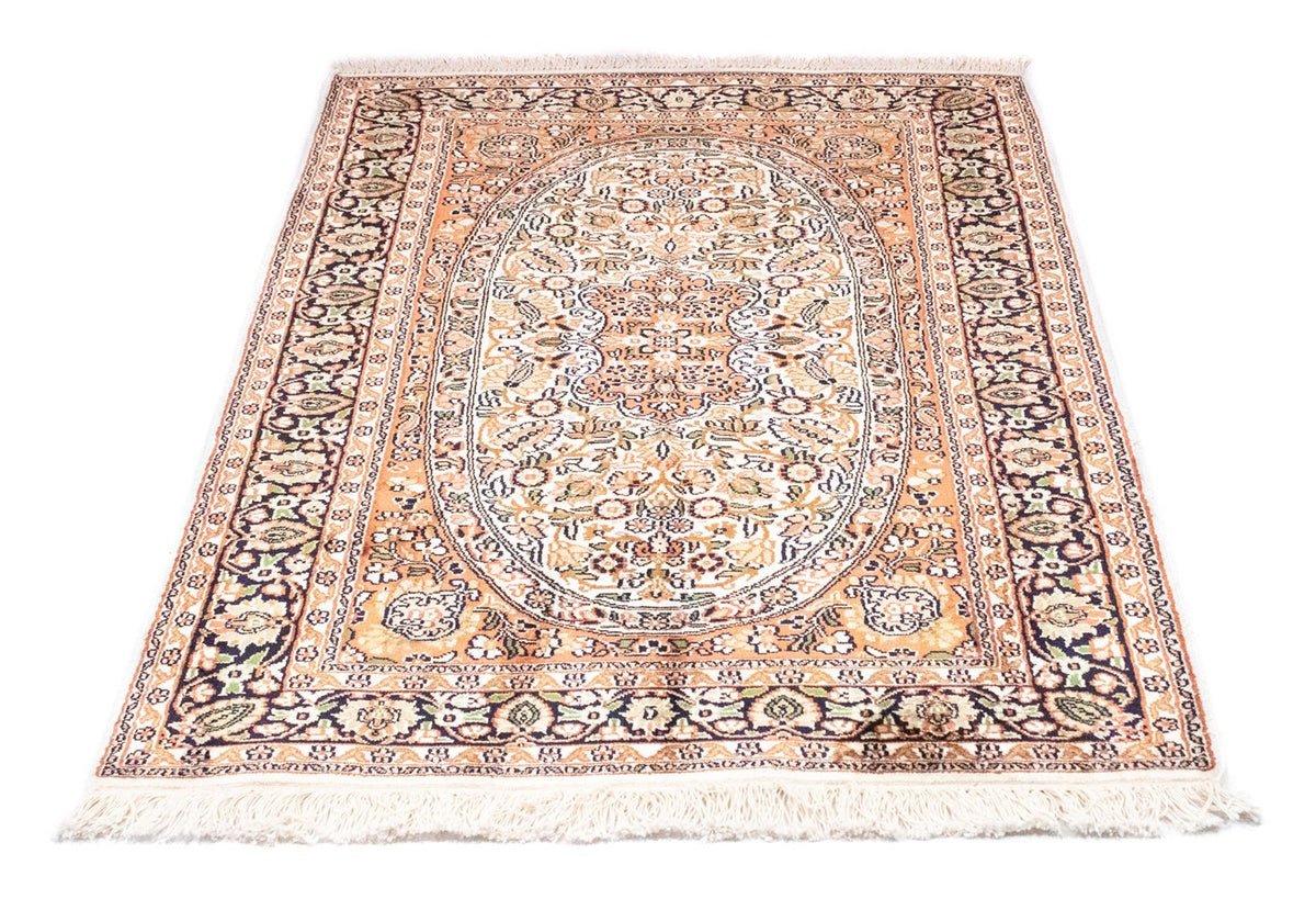 Silketæppe - Kashmir Silk - 125 x 83 cm - orange