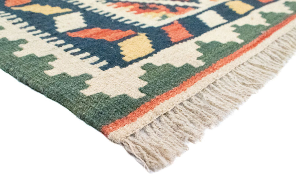 Kelim-tæppe - orientalsk - 90 x 61 cm - blå