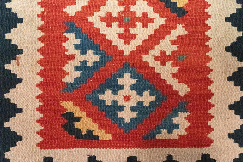 Kelim-tæppe - orientalsk - 97 x 60 cm - orange