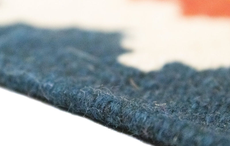 Kelim-tæppe - orientalsk - 97 x 60 cm - orange