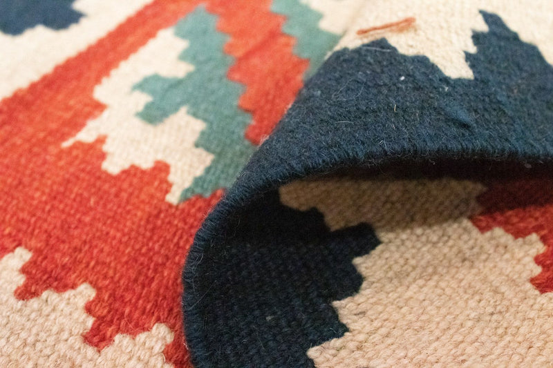 Kelim-tæppe - orientalsk - 97 x 60 cm - orange