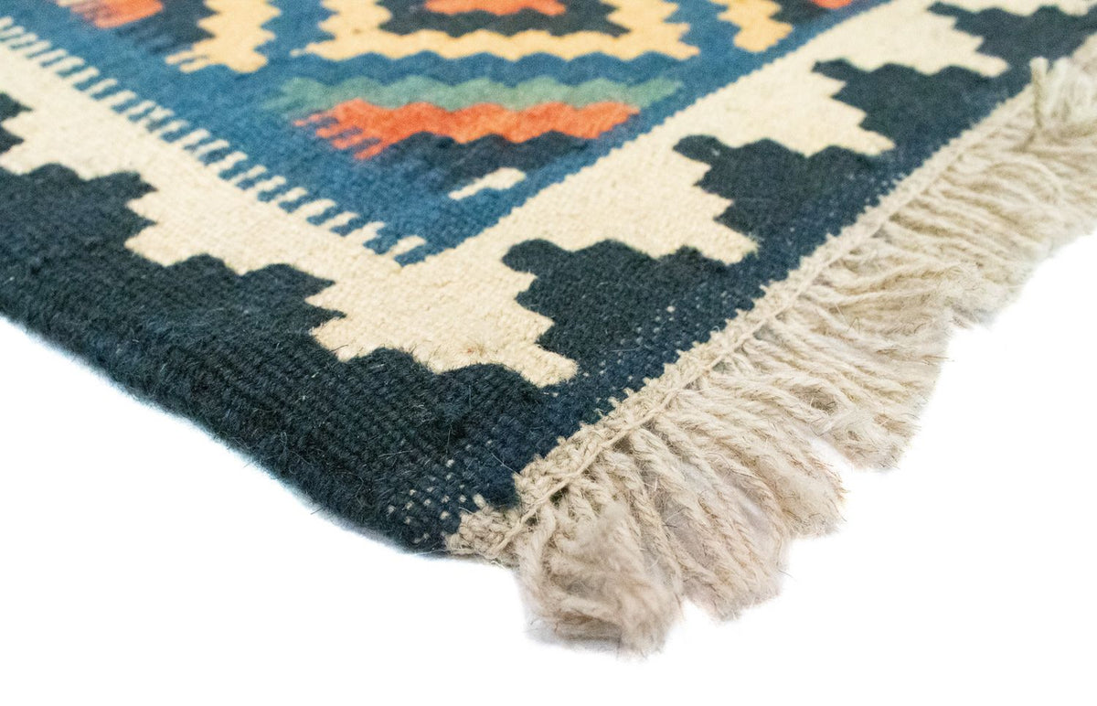 Kelim-tæppe - orientalsk - 90 x 60 cm - blå