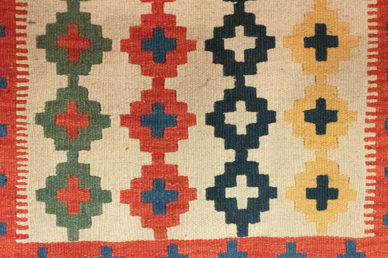 Kelim-tæppe - orientalsk - 90 x 60 cm - beige