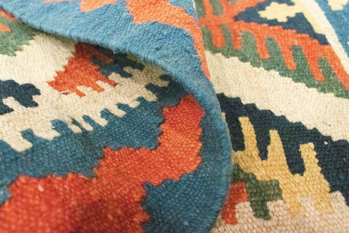 Kelim-tæppe - orientalsk - 90 x 64 cm - beige