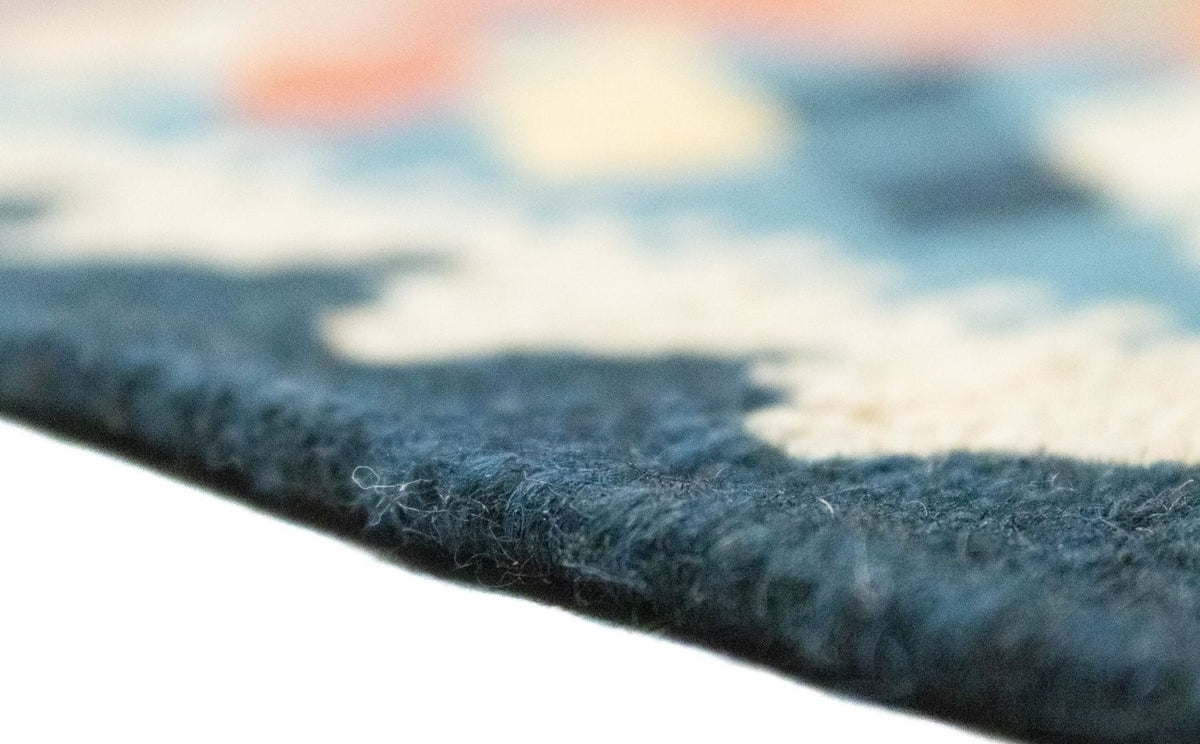 Kelim-tæppe - orientalsk - 87 x 60 cm - blå