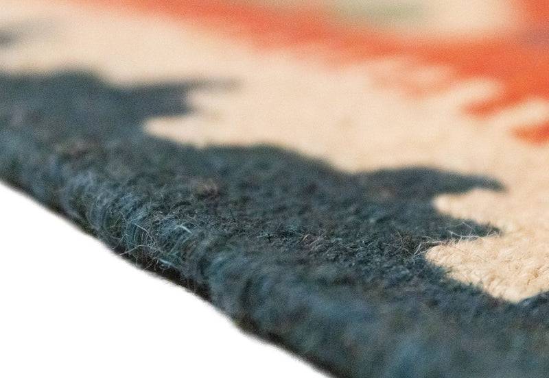 Kelim-tæppe - orientalsk - 92 x 62 cm - flerfarvet