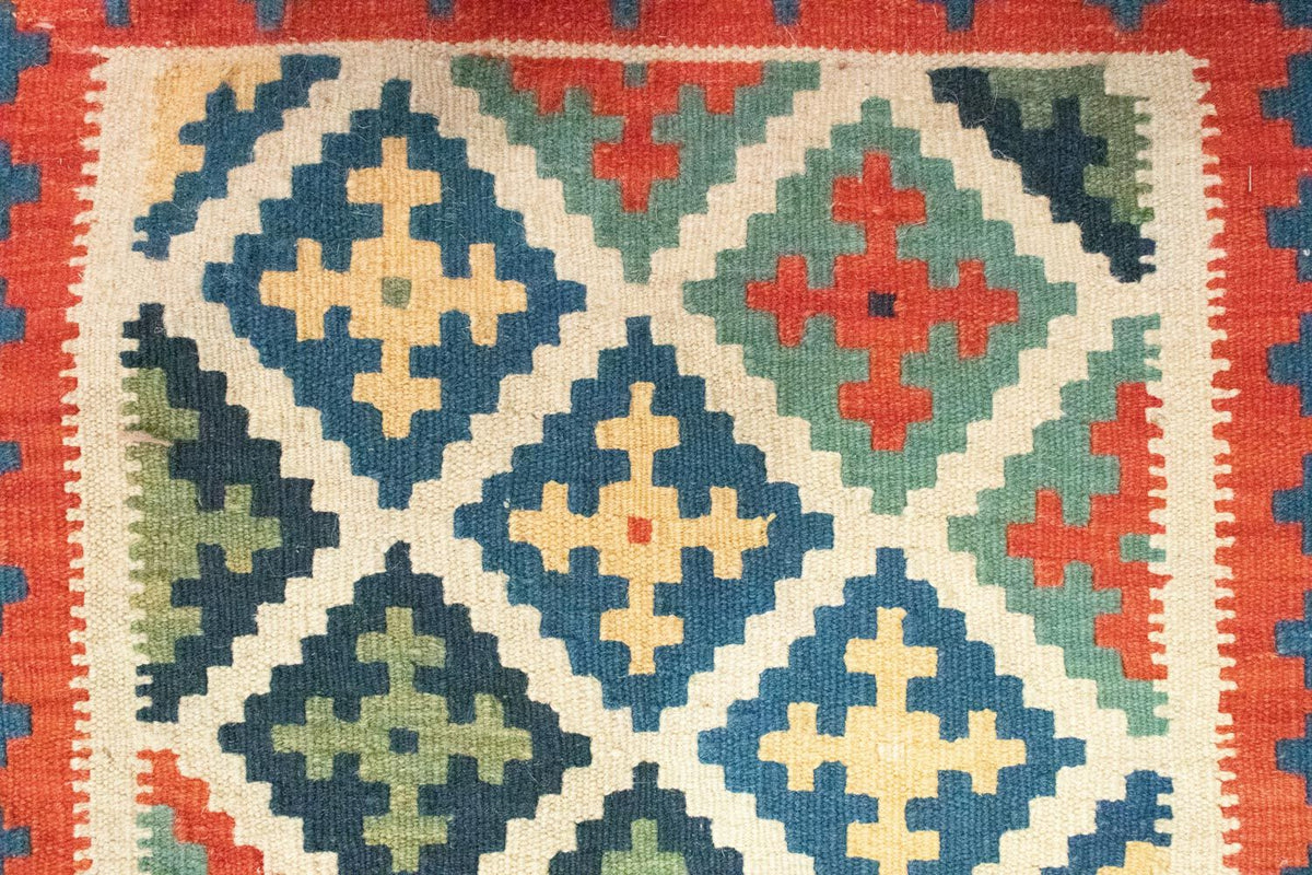 Kelim-tæppe - orientalsk - 90 x 63 cm - orange