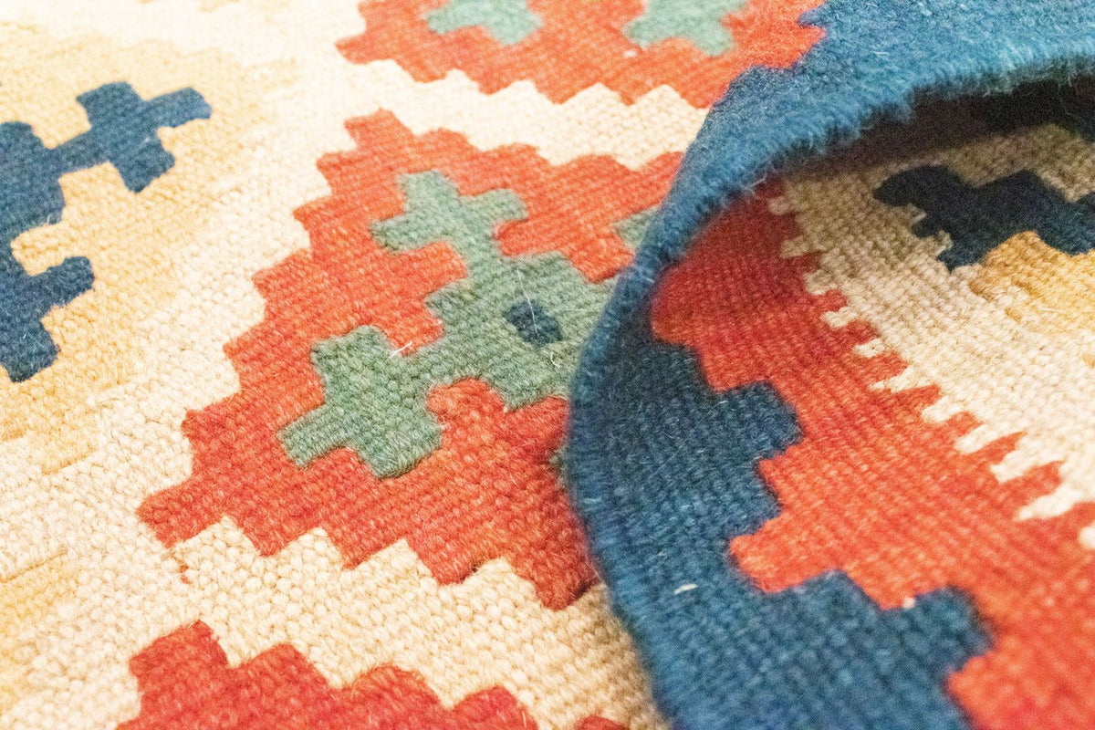 Kelim-tæppe - orientalsk - 90 x 63 cm - orange