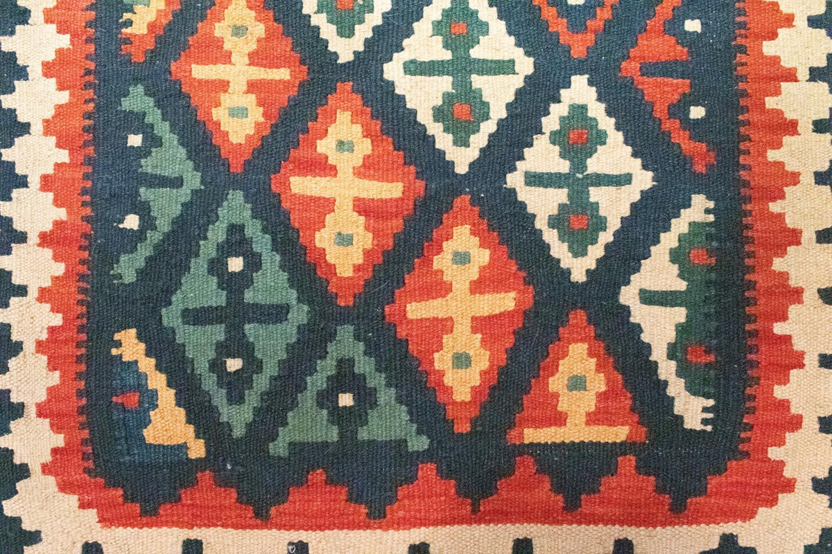 Kelim-tæppe - orientalsk - 95 x 70 cm - flerfarvet