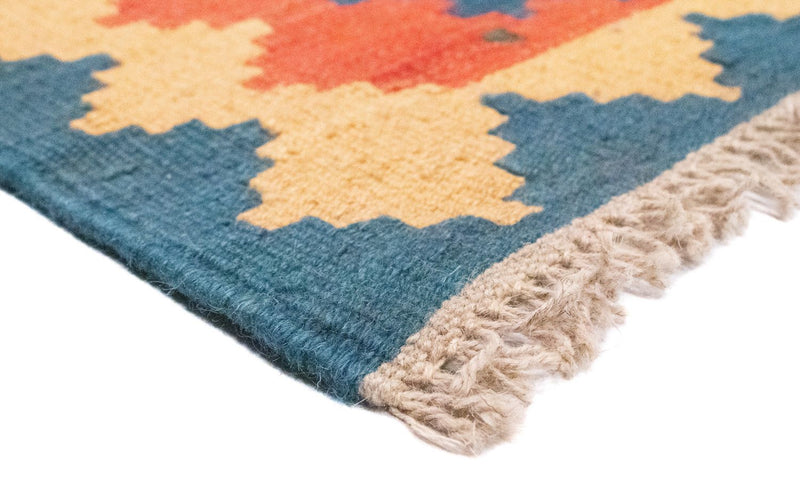 Kelim-tæppe - orientalsk - 90 x 64 cm - orange