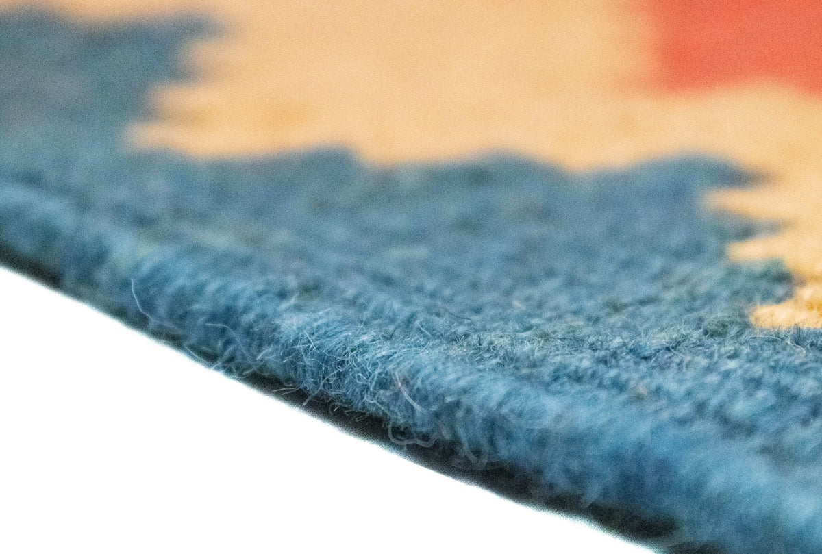 Kelim-tæppe - orientalsk - 90 x 64 cm - orange