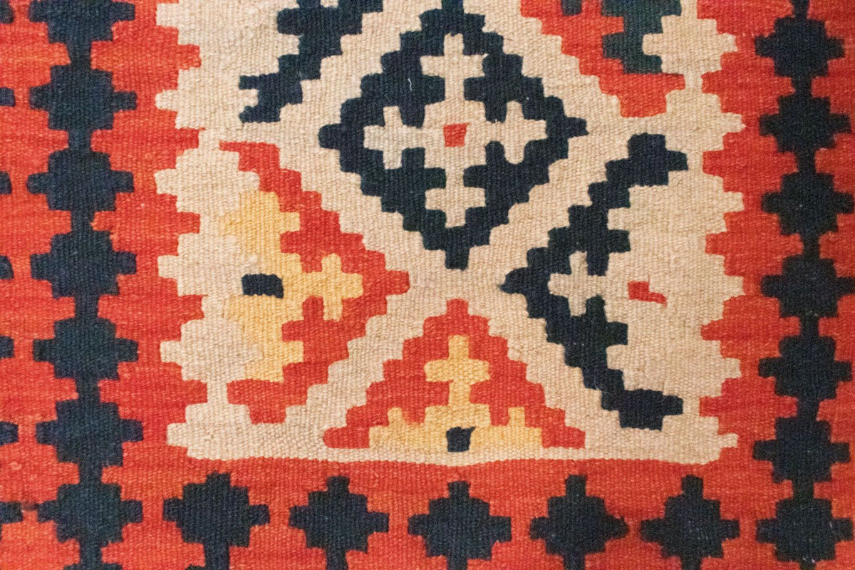 Kelim-tæppe - orientalsk - 96 x 64 cm - orange