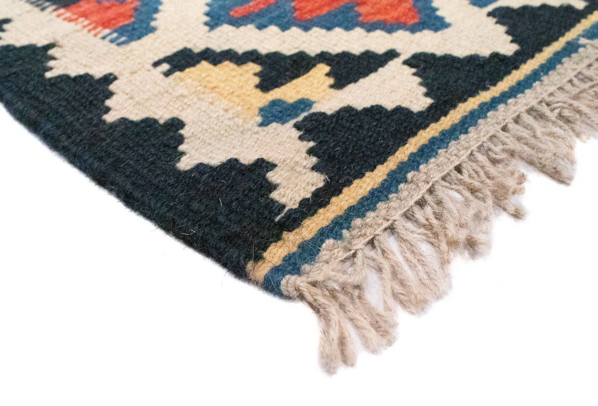 Kelim-tæppe - orientalsk - 88 x 63 cm - beige