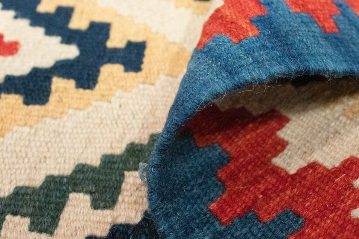 Kelim-tæppe - orientalsk - 88 x 61 cm - beige