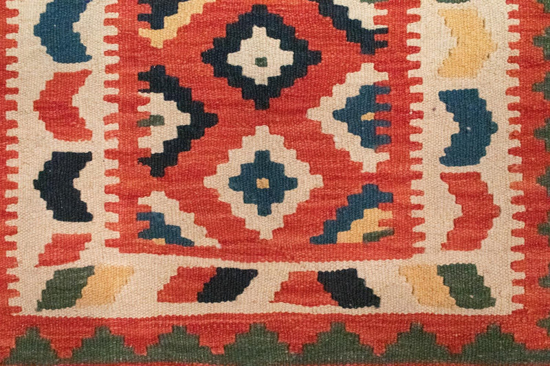 Kelim-tæppe - orientalsk - 95 x 65 cm - orange