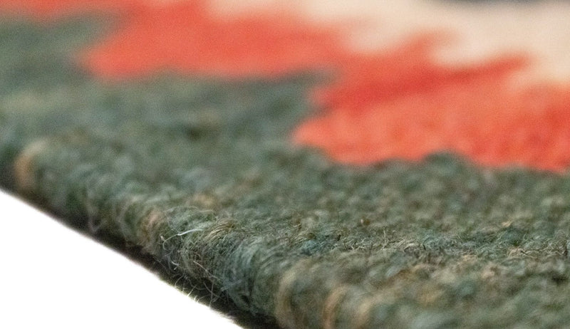 Kelim-tæppe - orientalsk - 95 x 65 cm - orange