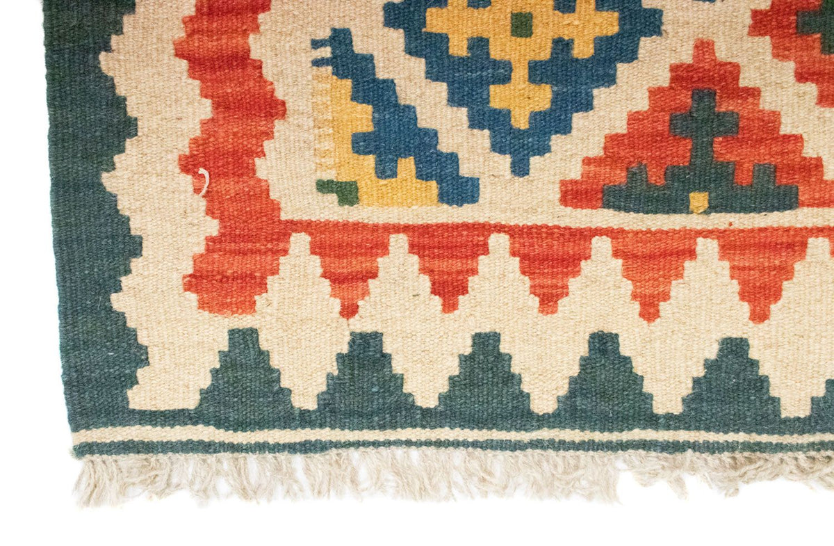 Kelim-tæppe - orientalsk - 89 x 67 cm - beige