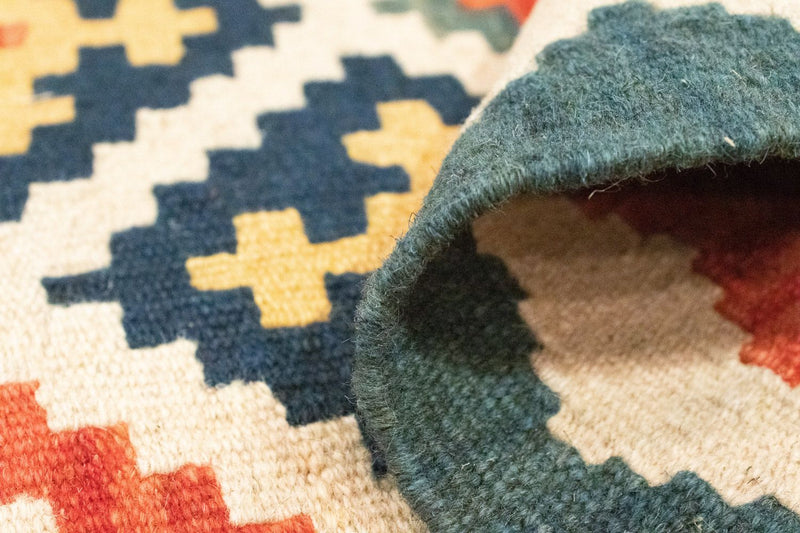 Kelim-tæppe - orientalsk - 89 x 67 cm - beige