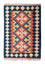 Kelim-tæppe - orientalsk - 89 x 60 cm - blå