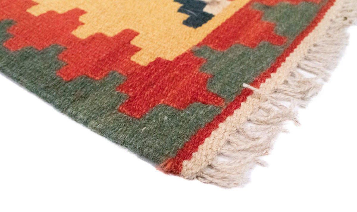 Kelim-tæppe - orientalsk - 83 x 62 cm - gul