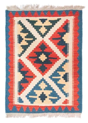 Kelim-tæppe - orientalsk - 85 x 64 cm - orange