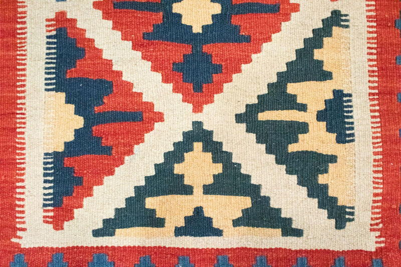 Kelim-tæppe - orientalsk - 85 x 64 cm - orange