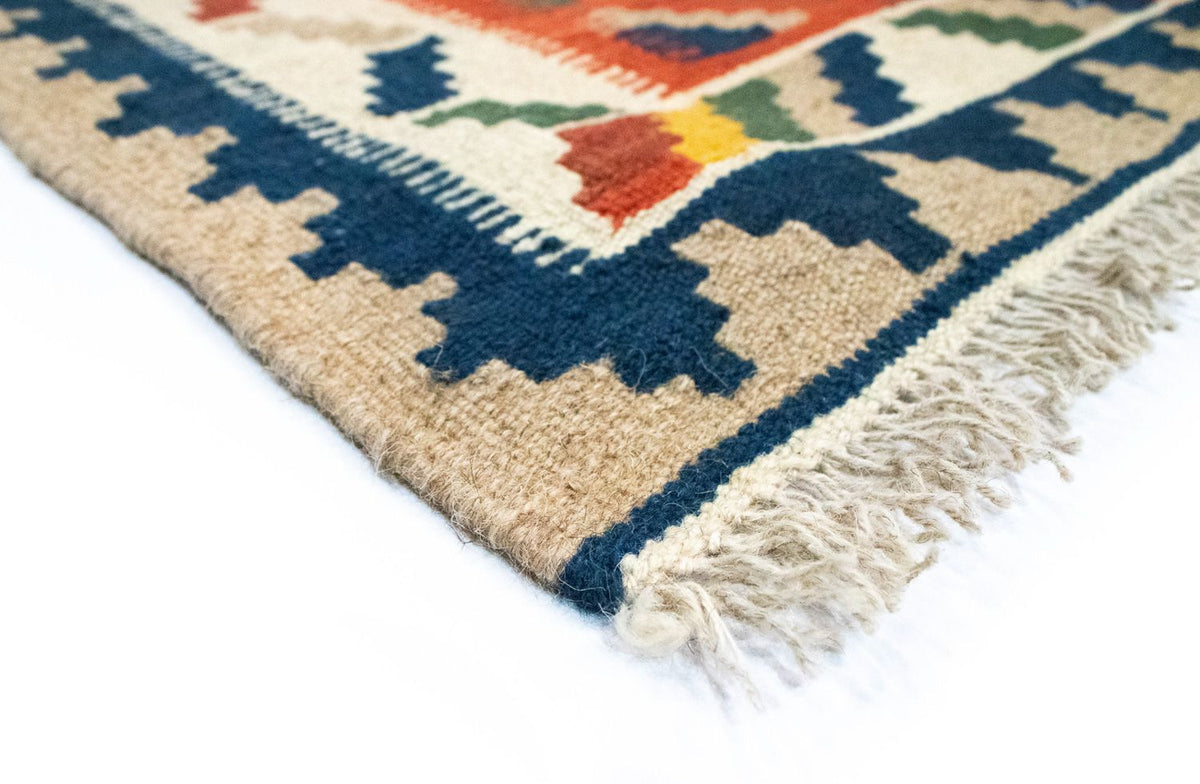 Kelim-tæppe - orientalsk - 91 x 66 cm - orange