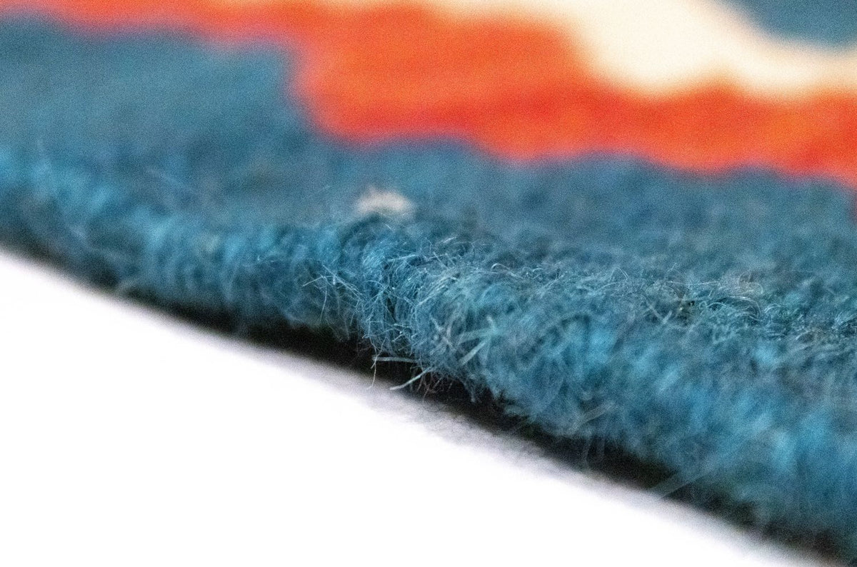 Kelim-tæppe - orientalsk - 95 x 64 cm - flerfarvet