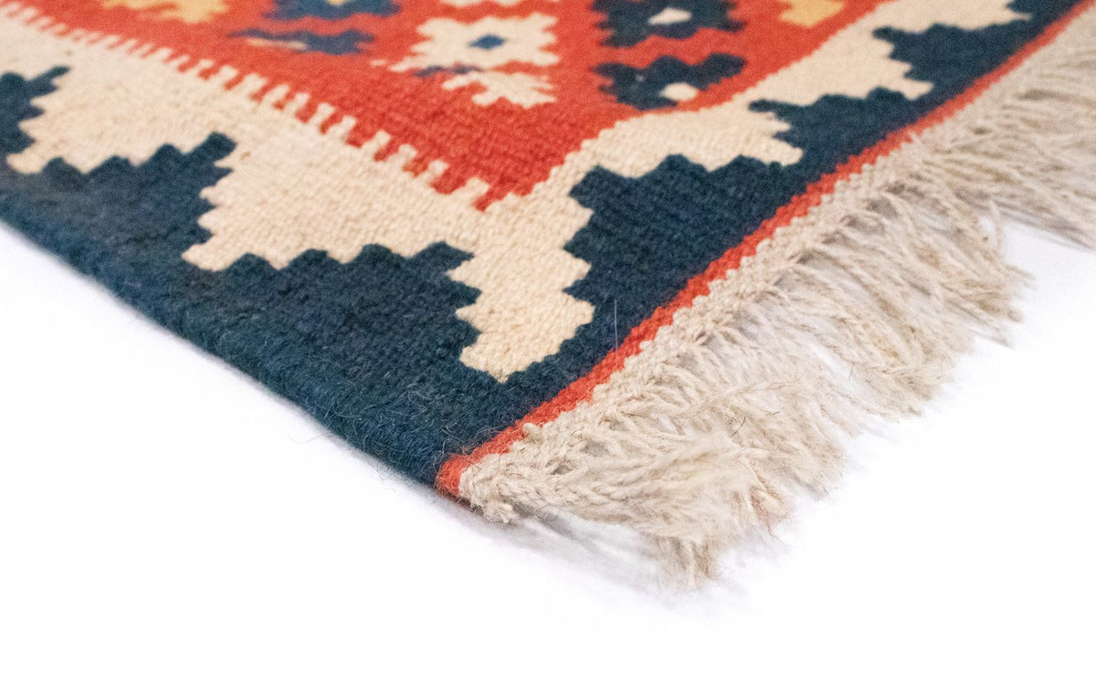 Kelim-tæppe - orientalsk - 98 x 65 cm - orange