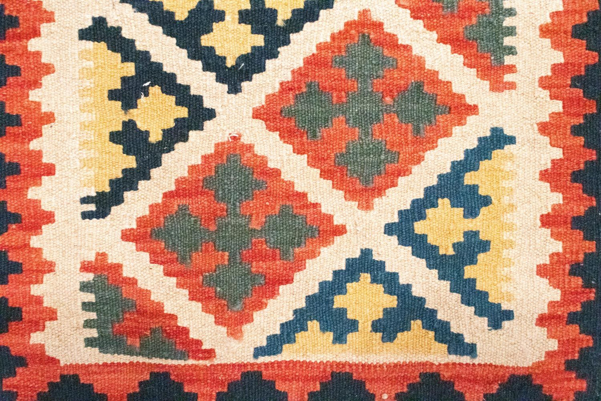 Kelim-tæppe - orientalsk - 95 x 65 cm - orange