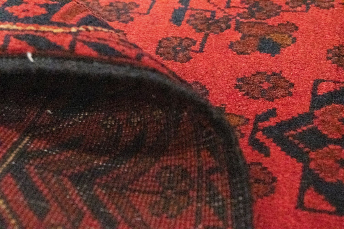 Løber Afghansk tæppe - Kunduz - 189 x 75 cm - rød