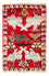 Persisk tæppe - Nomadisk - 204 x 135 cm - mørkerød