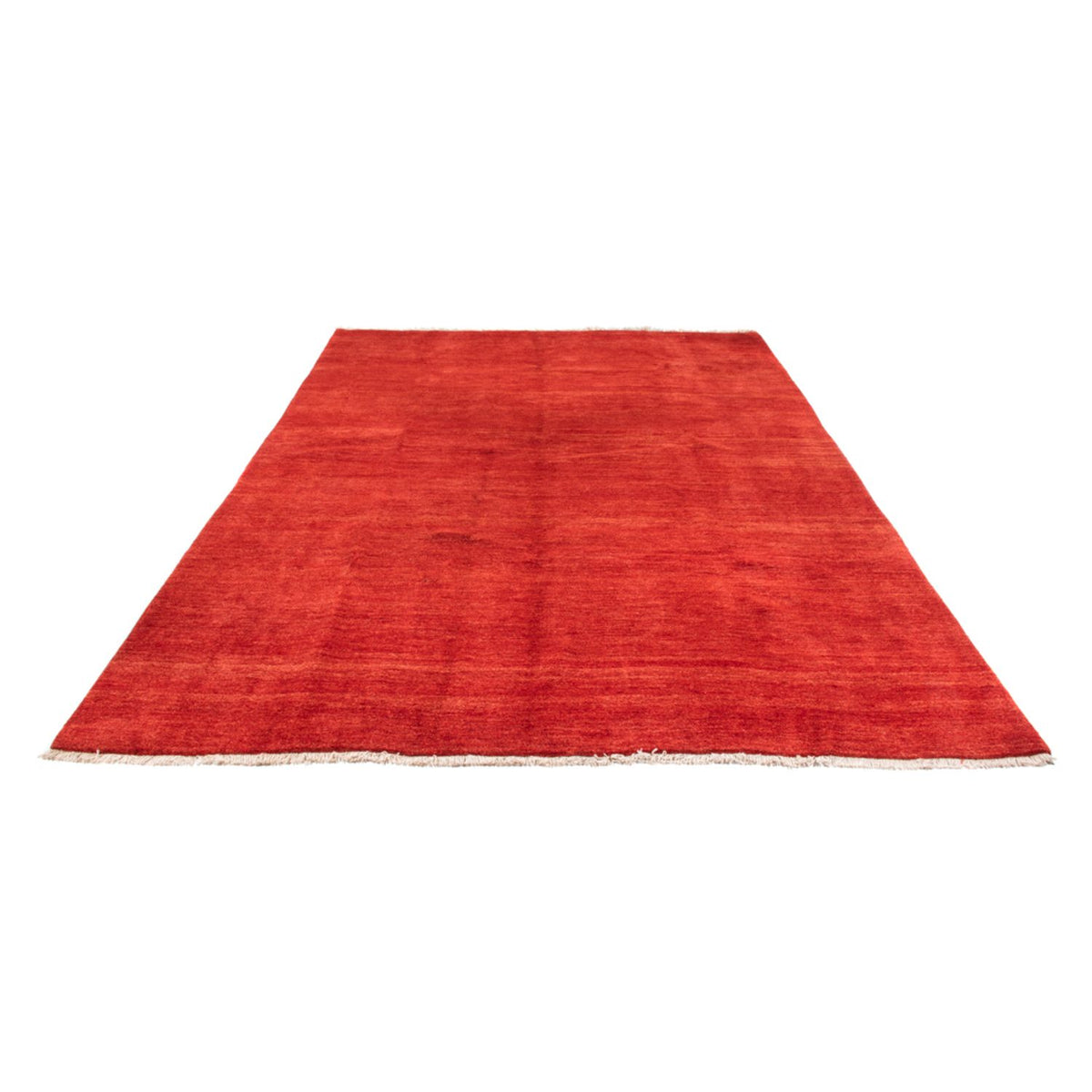 Gabbeh Tæppe - Loribaft Persisk - 406 x 300 cm - mørkerød