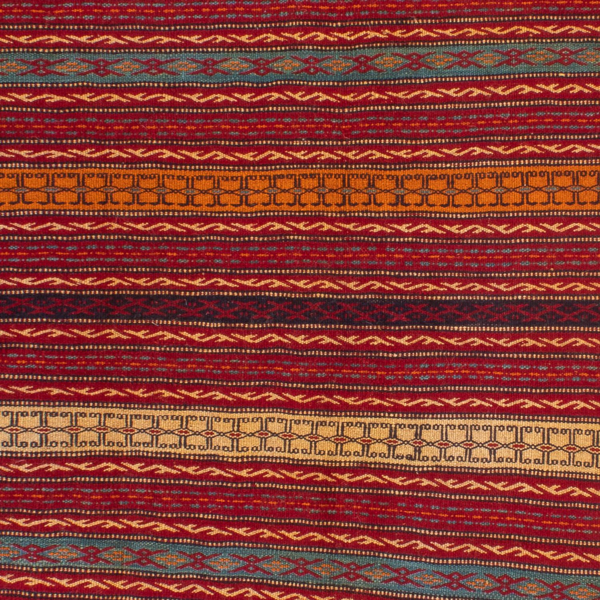 Kelim-tæppe - orientalsk - 200 x 148 cm - flerfarvet