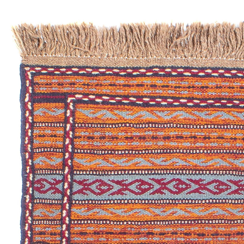 Kelim-tæppe - orientalsk - 123 x 80 cm - flerfarvet