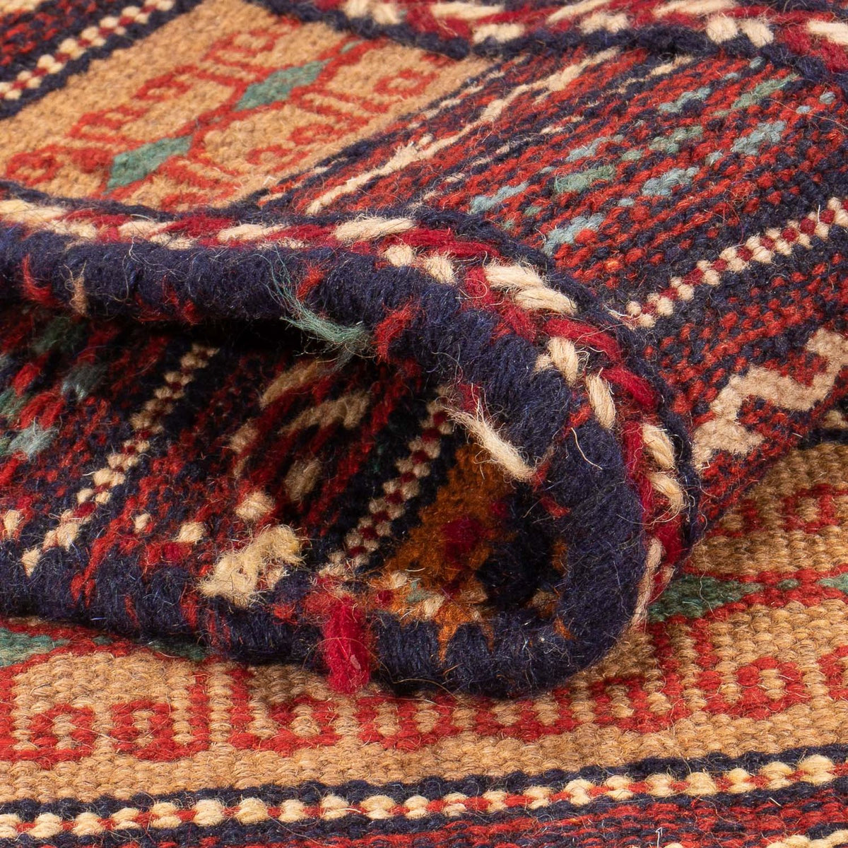 Kelim-tæppe - orientalsk - 122 x 78 cm - flerfarvet